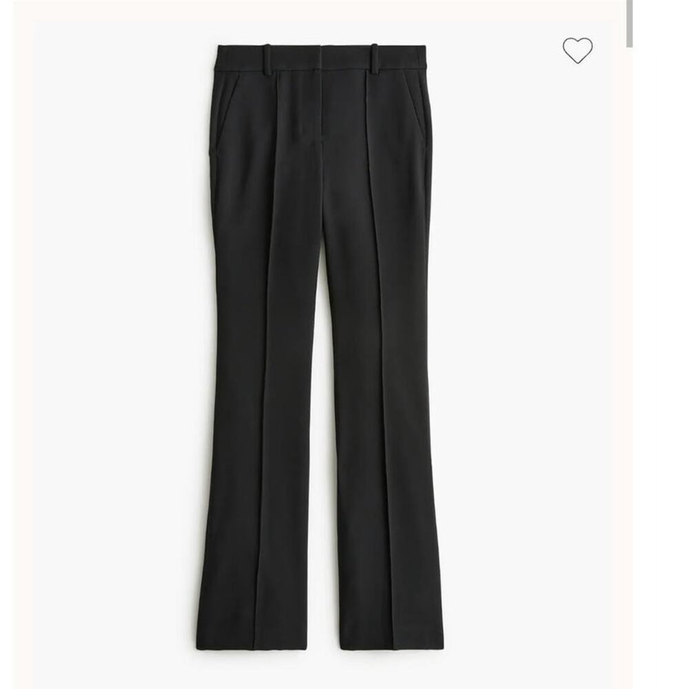 NWT J. Crew Refined Pintuck Pant Professional Classic Black 4 - Picture 5 of 12